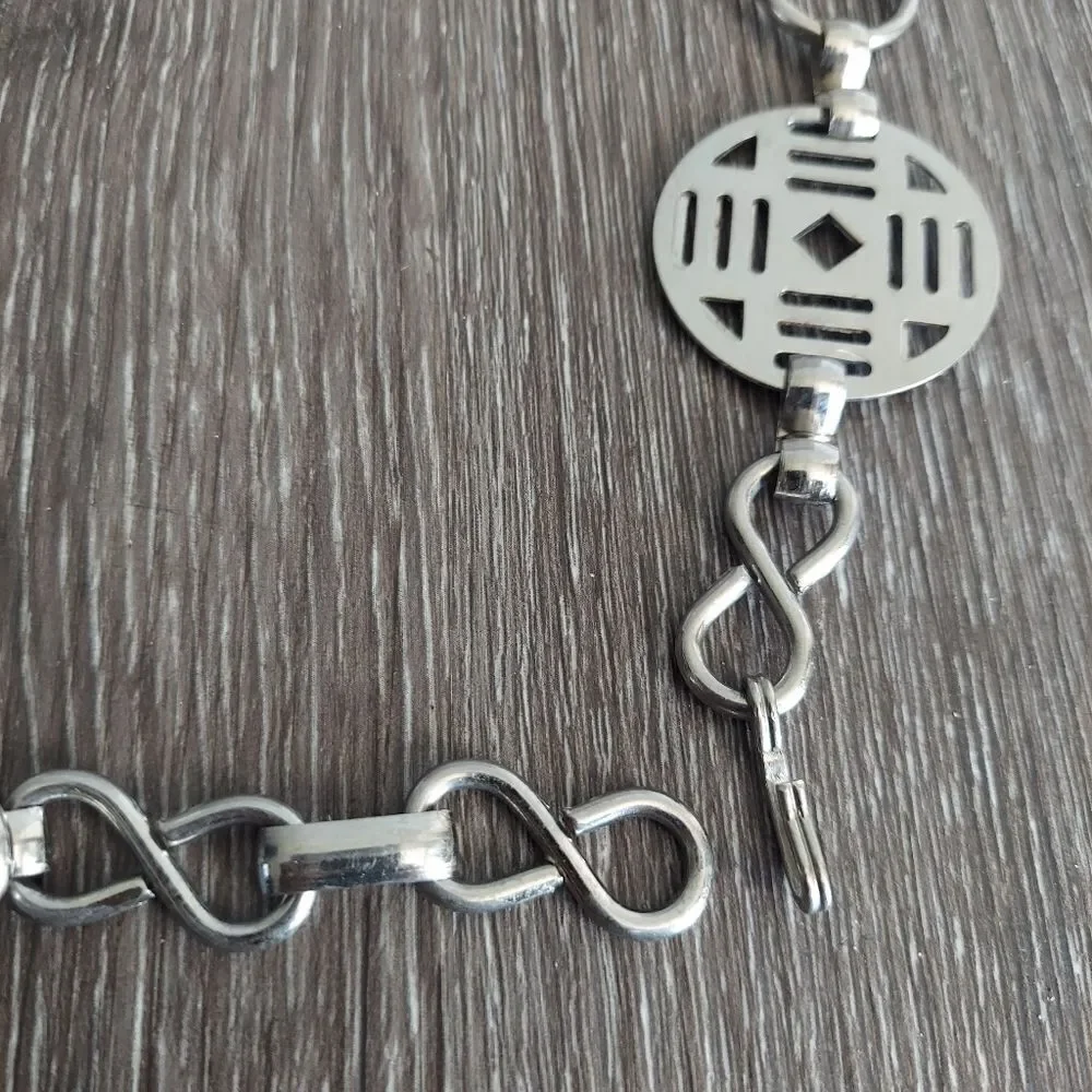 Silver Chain Link Waist Belt 37.5